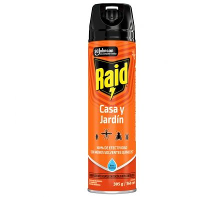 INSECTICIDA RAID CASA Y JARDIN 360 ML