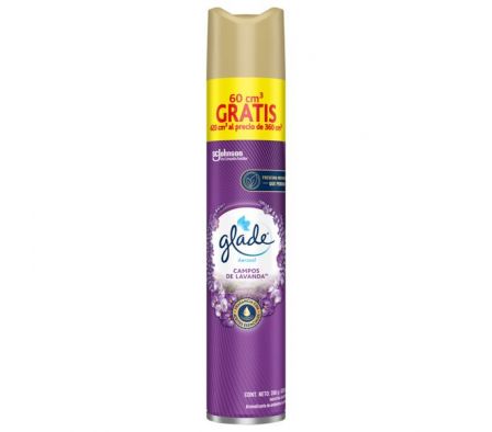 DESODORANTE AMBIENTE GLADE CAMPOS DE LAVANDA 420ML