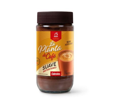 CAFÉ CABRALES SOLUBLE S/AZUCAR FRASCO 170 GR