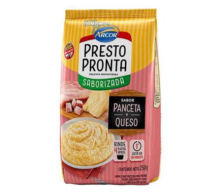 POLENTA ARCOR SABOR PANCETA Y QUESO 250GR