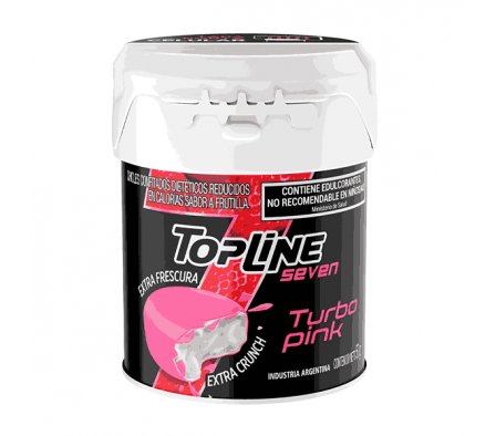CHICLE TOPLINE 7 TURBO PINK 50GR