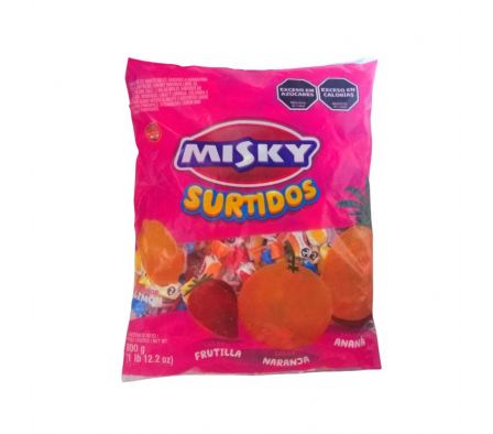 CARAMELO MISKY  MASTICABLE SURTUTIDO 800GR
