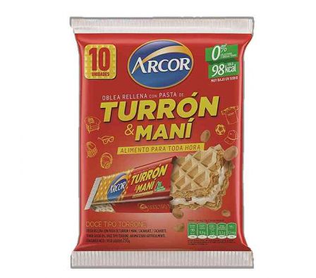 TURRON ARCOR C/MANI 250GR