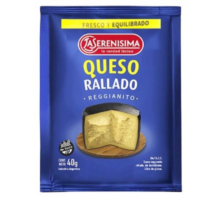 LA SERENISIMA QUESO RALLADO SOBRE X 40 GR