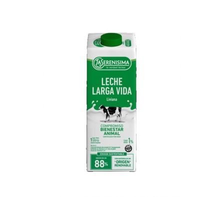  LECHE PARCIALMENTE DESC.UHT 1 LT LA SERENISIMA.