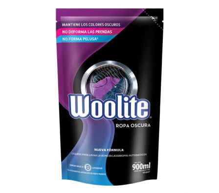 WOOLITE LIQ. P/MAQUINA ROPA OSCURA D.P. 900ML *12