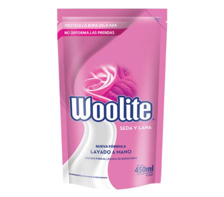 JABON LIQUIDO WOOLITE SEDA Y LANA 450 ML 