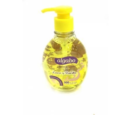 JABON LIQUIDO ALGABO COCO Y VAINILLA 300ML.