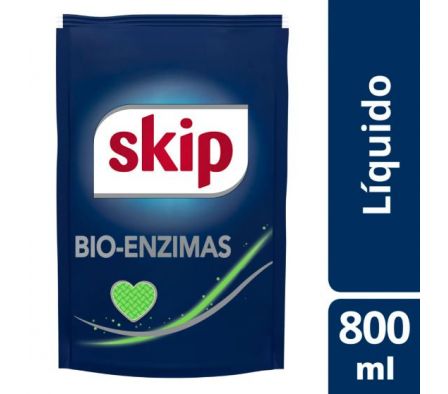 JABON LIQUIDO SKIP ROPA BIO ENZIMAS DP 800ML