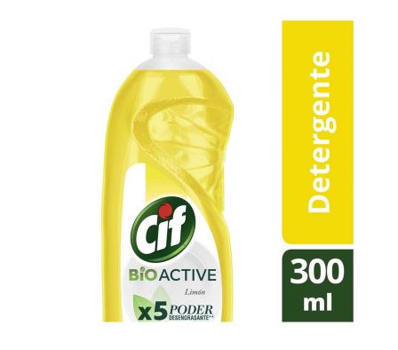DETERGENTE CIF BIOACTIVE LIMON BOT 300ML