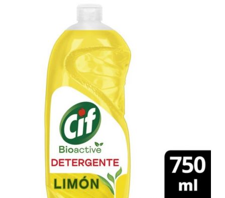 DETERGENTE CIF BIOACTIVE LIMON BOT 750ML