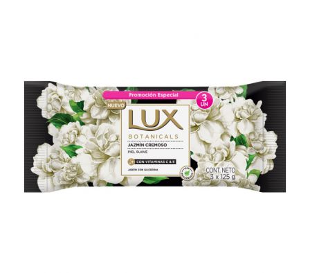 JABON TOCADOR LUX JAZMIN CREMOSO 3X125G