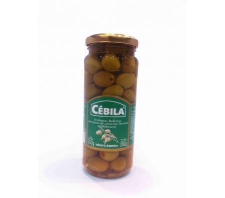 CEBILLA ACEITUNAS VERDES REL.C/M FCO 200GR