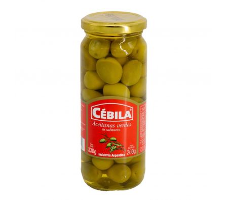 ACEITUNAS VERDES CEBILA frasco200gr