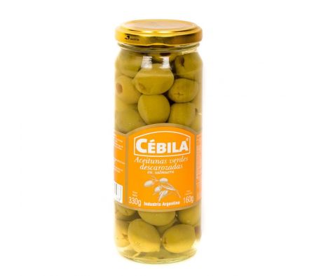 ACEITUNAS VERDES DESCAR. CEBILA FCO.  160 GR.