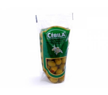 ACEITUNAS CEBILA C/ MORRON  180 GR