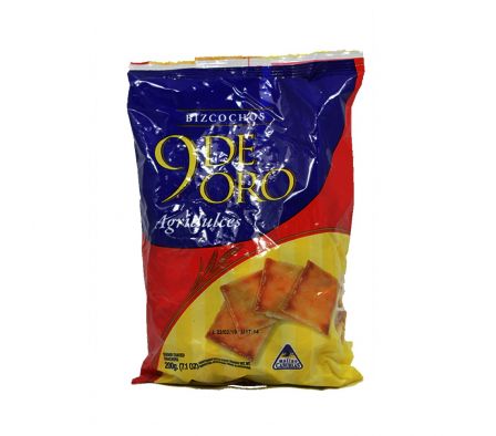 9 DE ORO GALLETITA AGRIDULCE 200 GR *20