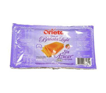 ORIETA PRODIABET DULCE DE BATATA LIGHT 400GR