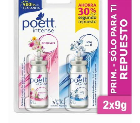 DESODORANTE DE AMBIENTE POETT PROMO PRIM.SOPT X2 U
