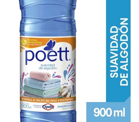 LIMPIADOR POETT SUAVIDAD ALGODON DESINFECTANT900ML