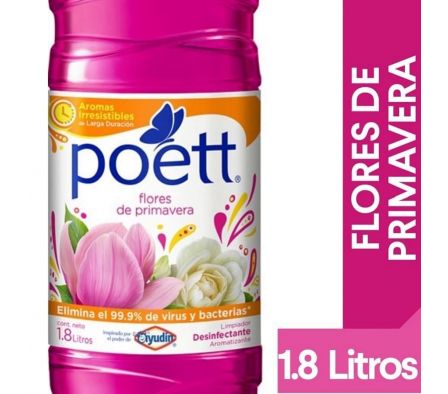 LIMPIADOR POETT PRIMVERA DESINFECTANTE 1,8LTS