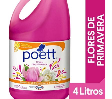 LIMPIADOR POETT PRIMAVERA DESINFECTANTE 4LT