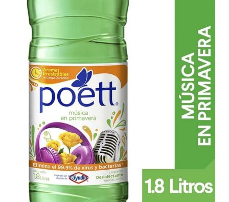 LIMPIADOR POETT MUSICA EN PRIMAVERA DESINFEC 1.8LT