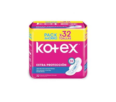 TOALLA HIGIENICA KOTEX NORMAL CON ALAS 32UN