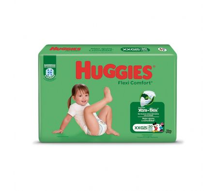 PAÑAL HUGGIES FLEXI COMF XXG 30UN