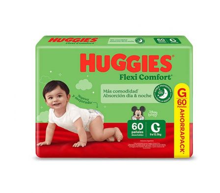 PAÑAL HUGGIES ACTSEC FROZEN TAMAÑO G 60UNID