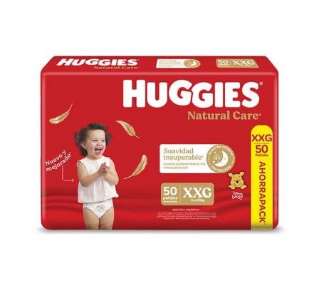 PAÑAL HUGGIES SUPREME CARE XXG AHORRP 50UN