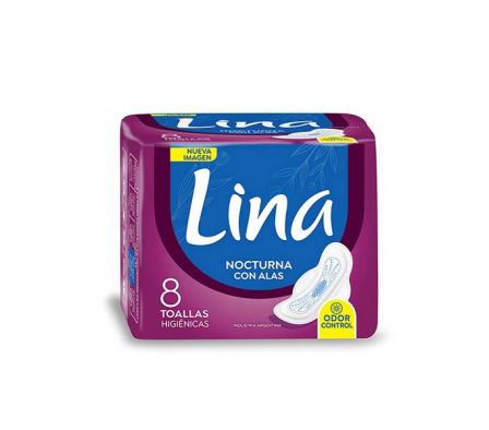 TOALLA HIGIENICA LINA NOCTURNA C/A BRICOLAGE 8UN