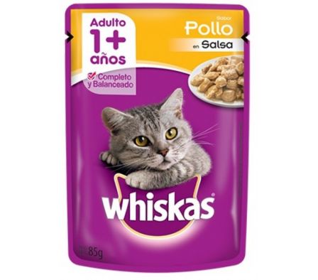 ALIM.P/GATO WHISKAS SACHET ADULTO POLLO 85GR