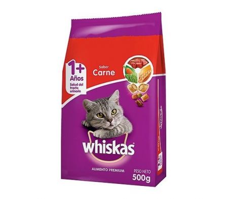 ALIM.P/GATO WHISKAS CARNE 500SGRS