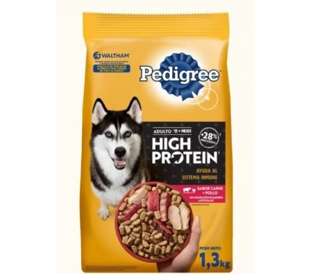 ALIM.P/PE PEDIGREE HIGH PROTEIN CARNE/POLLO  1,3KG