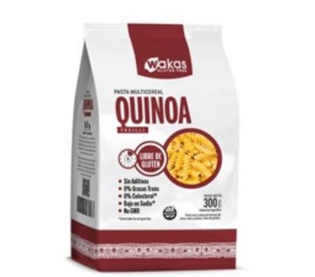 PASTAS SECAS WAKAS S/GLUTEN DE QUINOA 300 GR