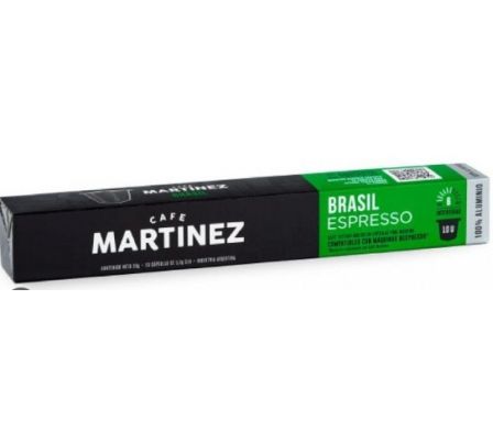 CAFE MARTINEZ TOSTADO CAPSULA ESPRESSO BRASIL 10UN
