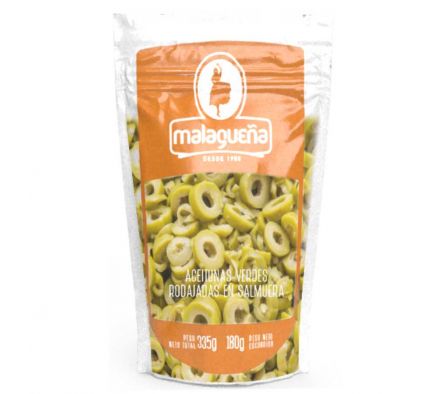 ACEITUNAS VERDES MALAGUEÑA EN RODAJAS DOYPACK 335G