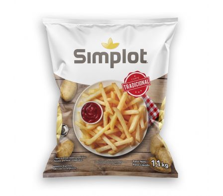 PAPAS PREFRITAS SIMPLOT CONGELADAS 1,1KG