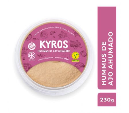 HUMMUS KYROS AJO AHUMADO S/TACC C/OCTOGONOS 230GR