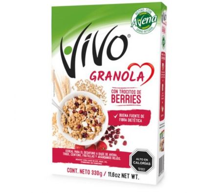 VIVO GRANOLA BERRIES 370GR (12)