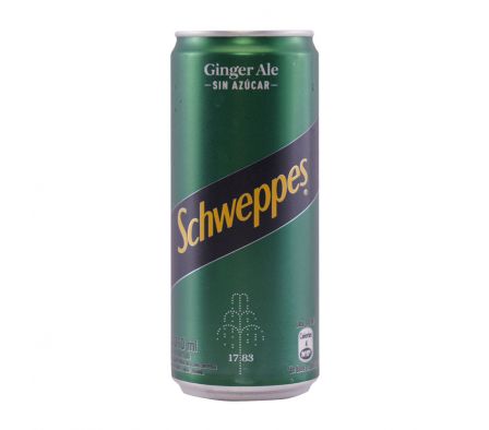 AGUA SCHWEPPES TONICA GINGER ALE SA LATA 310ML