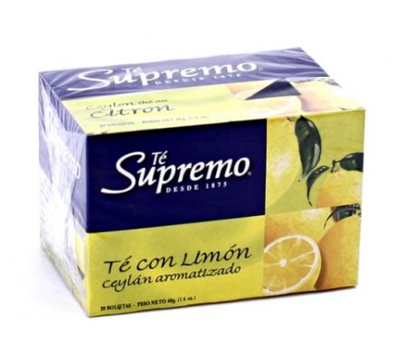TE SUPREMO AROMATICO LIMON 20 UNID