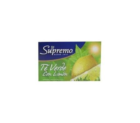 TE SUPREMO VERDE CON LIMON 20 UNID