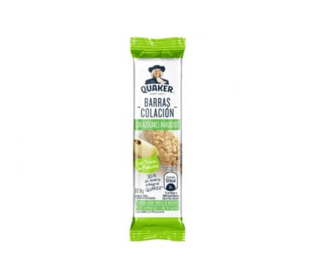 BARRA DE CEREAL QUAKER MANZANA 18GR