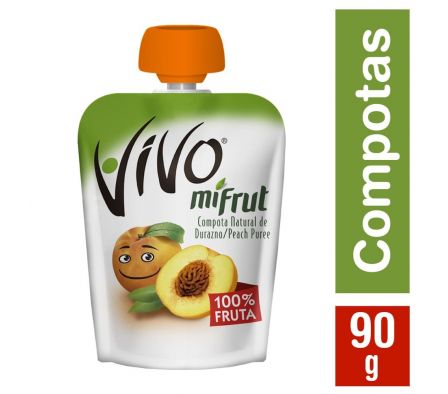 VIVO JUGO MIFRUT DURAZNO 36*90GR