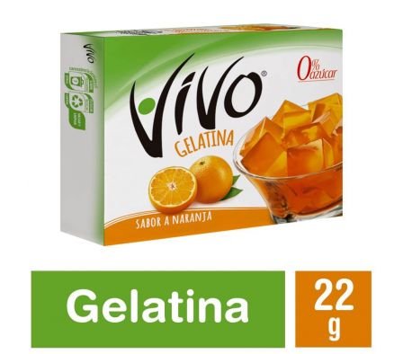 VIVO GELATINA NARANJA 22GRS 