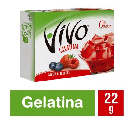 VIVO GELATINA BERRIES 22GRS *40