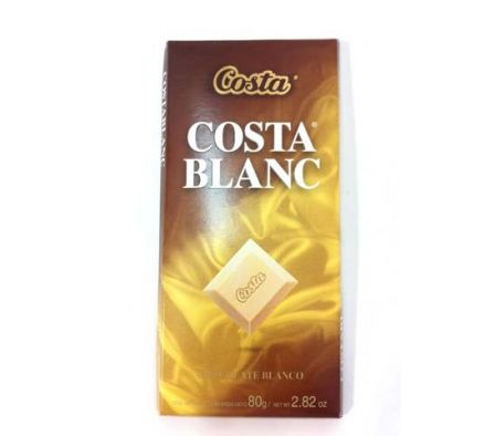 COSTA CHOCOLATE BLANCO 80GR