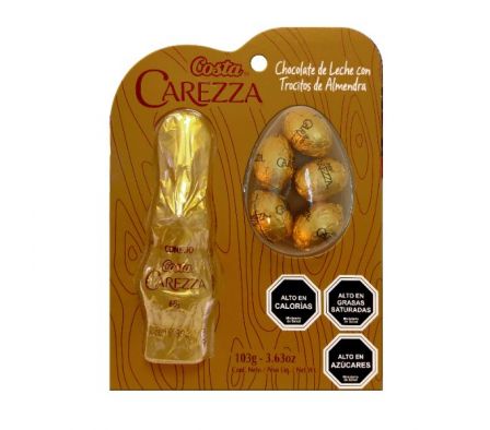 HUEVO DE PASCUA COSTA BLISTER MIX  CAREZZA 103 GR.
